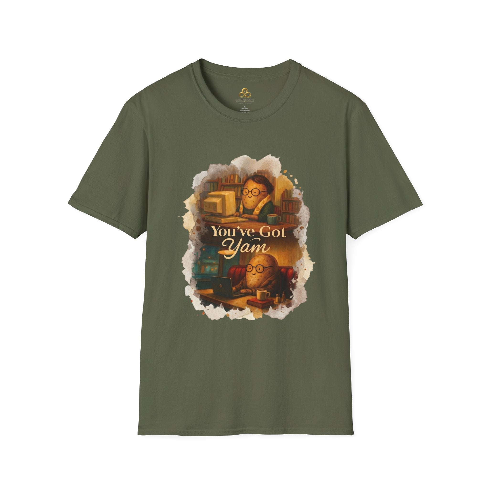 T-Shirt — Cozy Booklover Tee: "You've Got Mail" Vintage Library Design