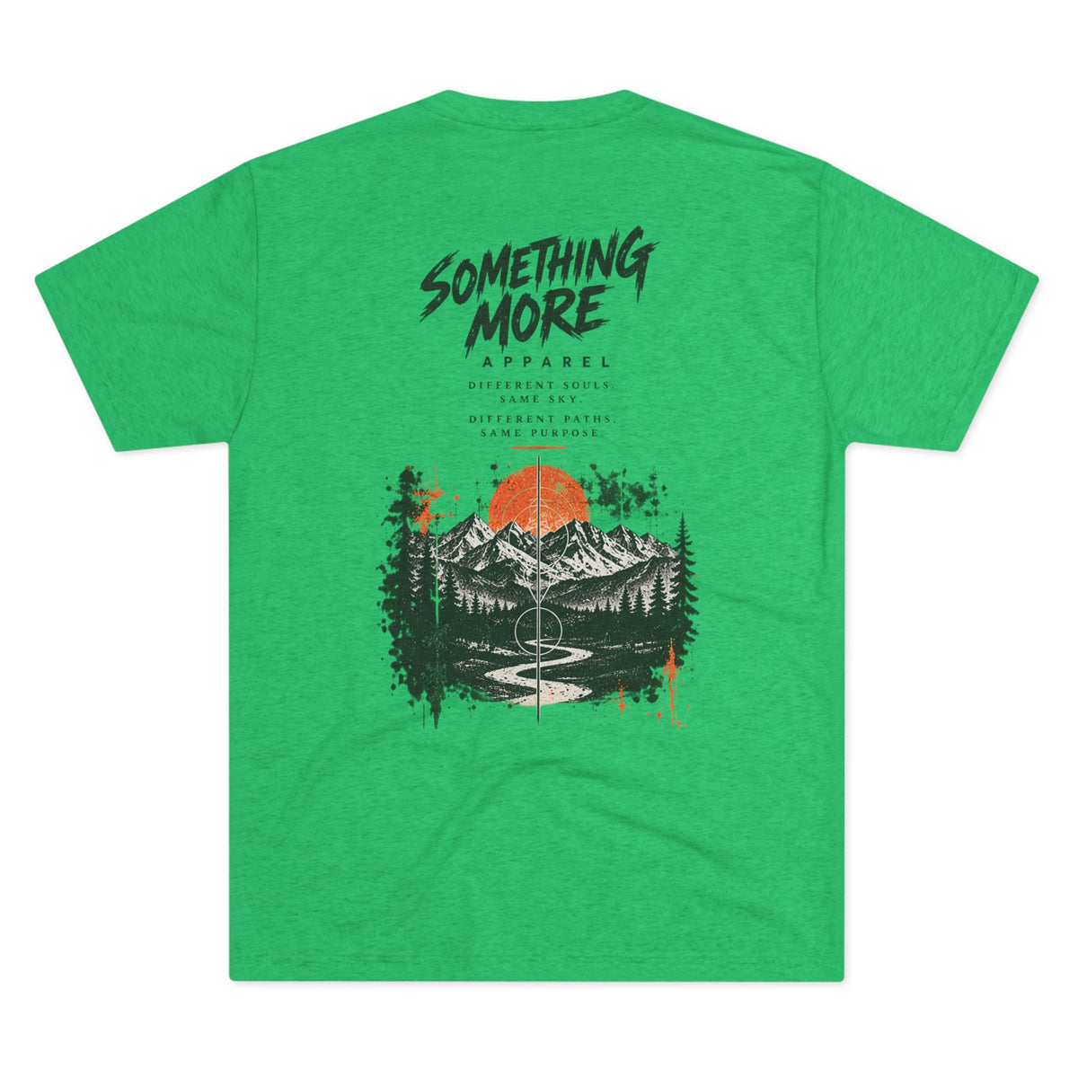 Artistic Statue & Nature Graphic Tee — "Something More" Crew Shirt