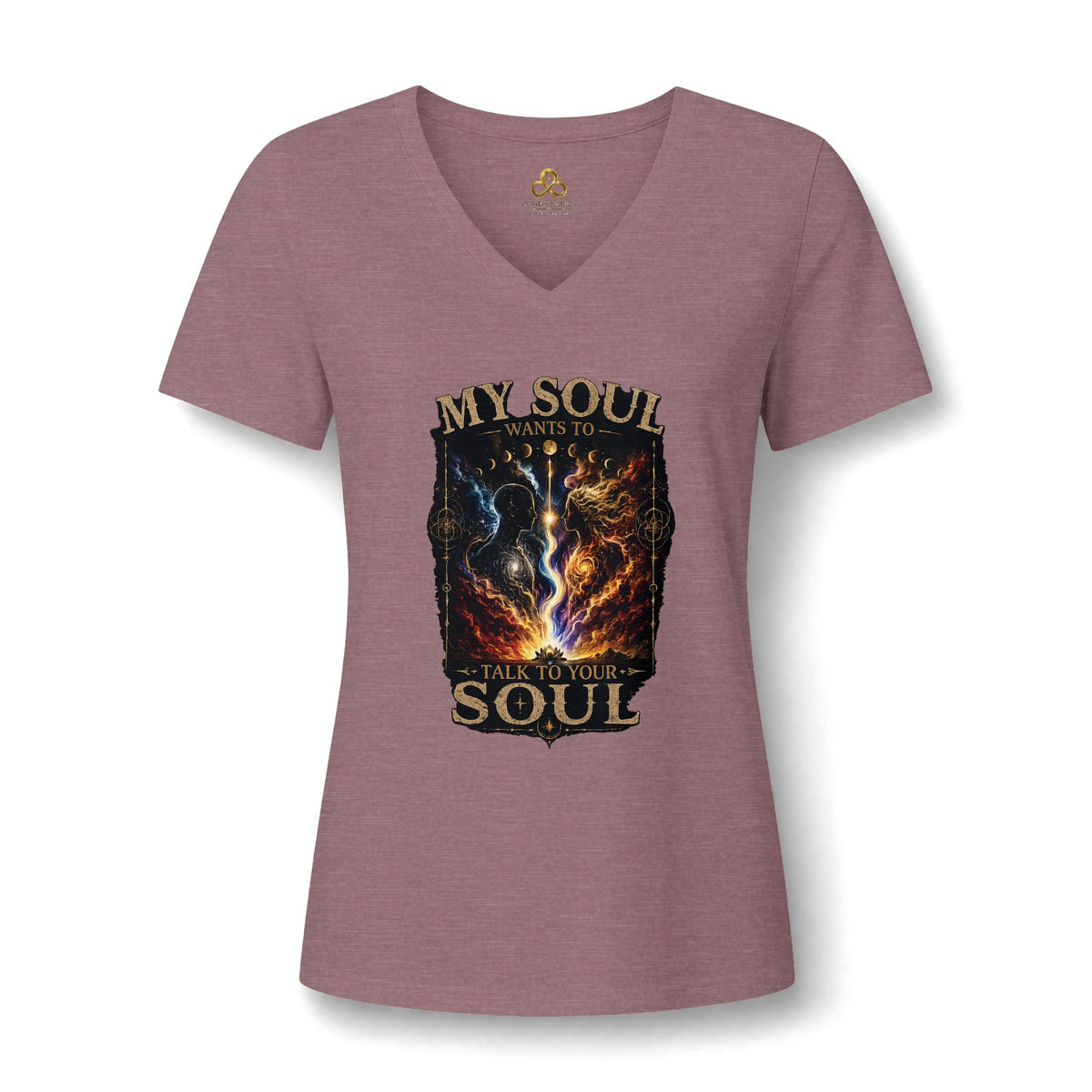Spiritual "My Soul Wants to Talk to Your Soul" V-Neck Tee