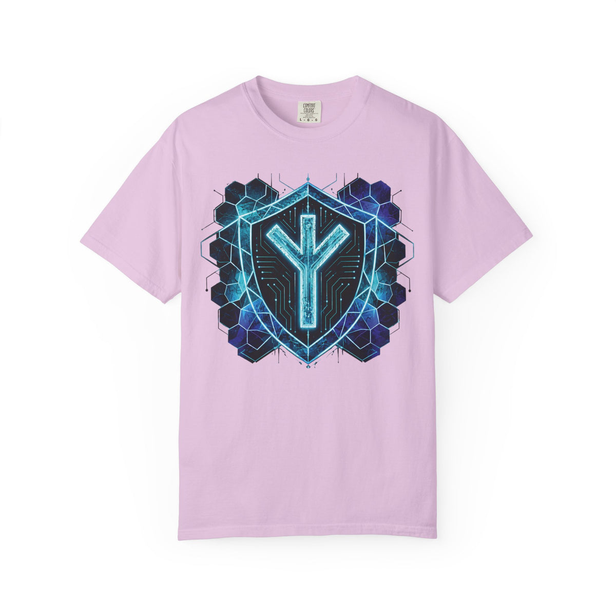 Algiz Rune Shield T-Shirt — Norse Protection Symbol Tee