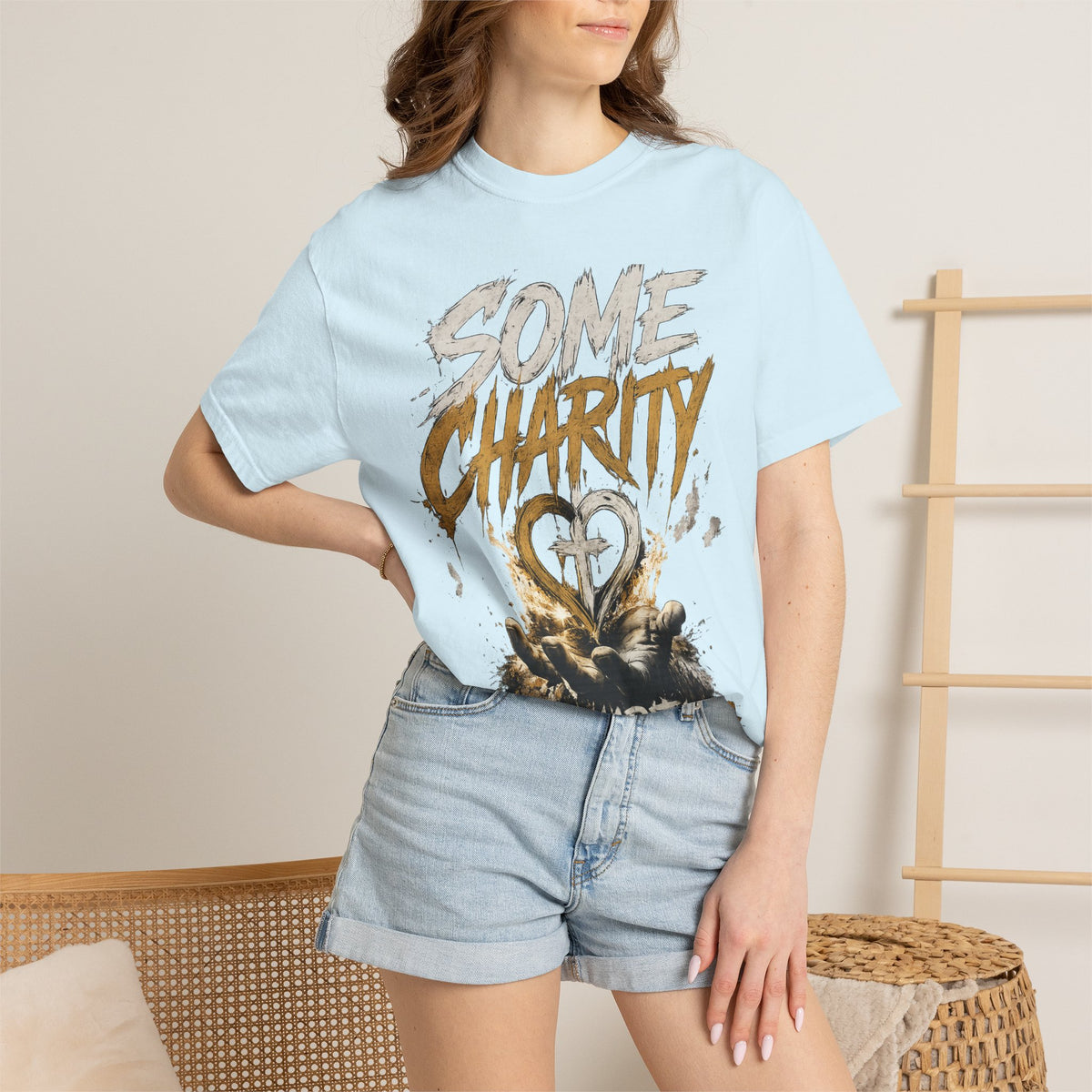 Some Charity Graphic T-Shirt — Heart Logo Fundraiser Tee