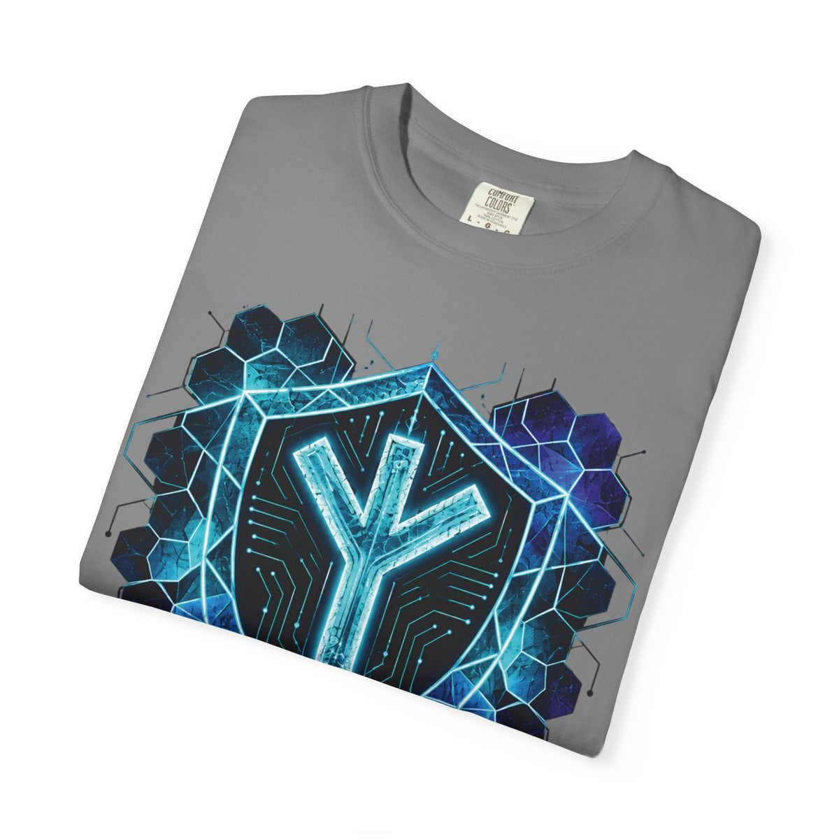 Algiz Rune Shield T-Shirt — Norse Protection Symbol Tee