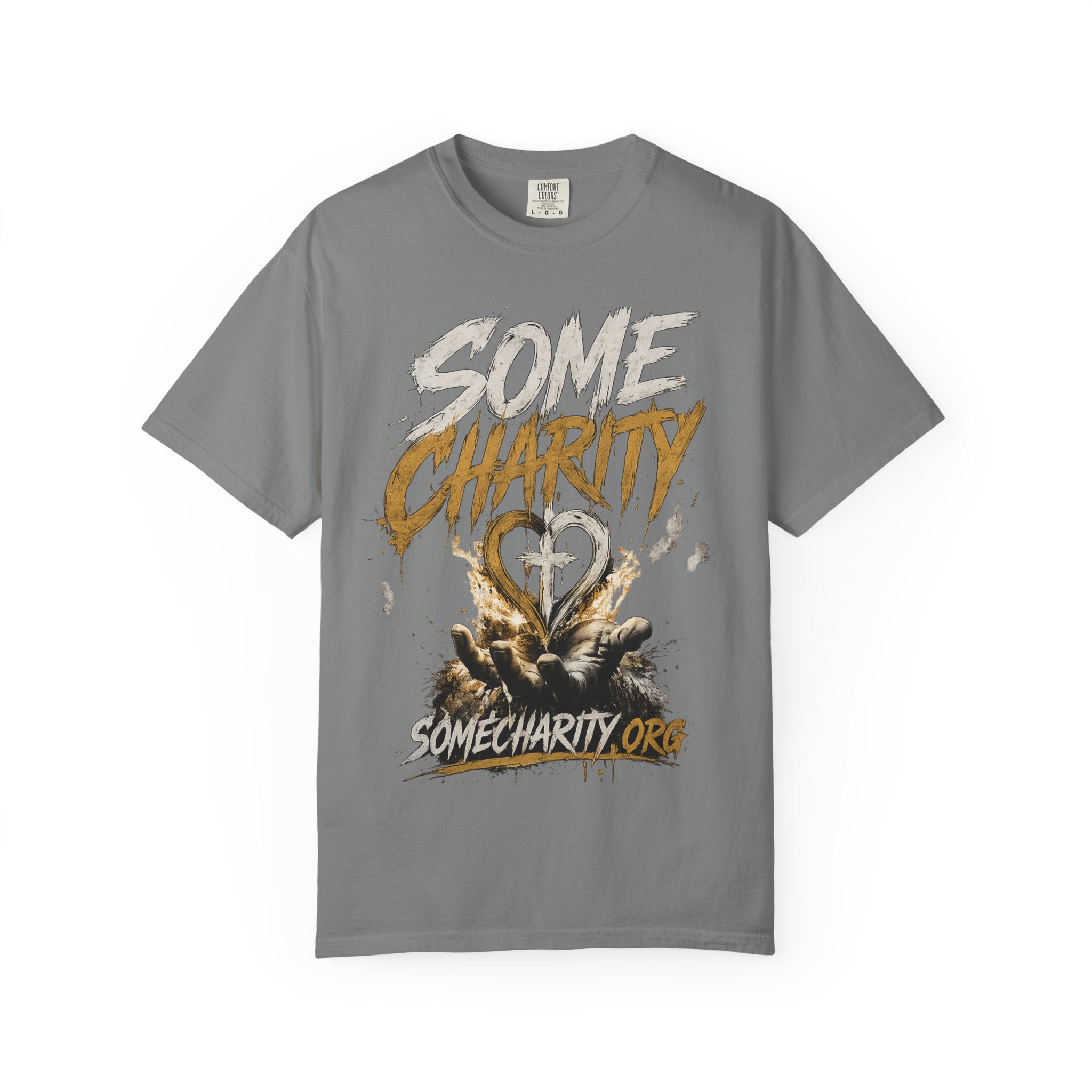 Some Charity Graphic T-Shirt — Heart Logo Fundraiser Tee