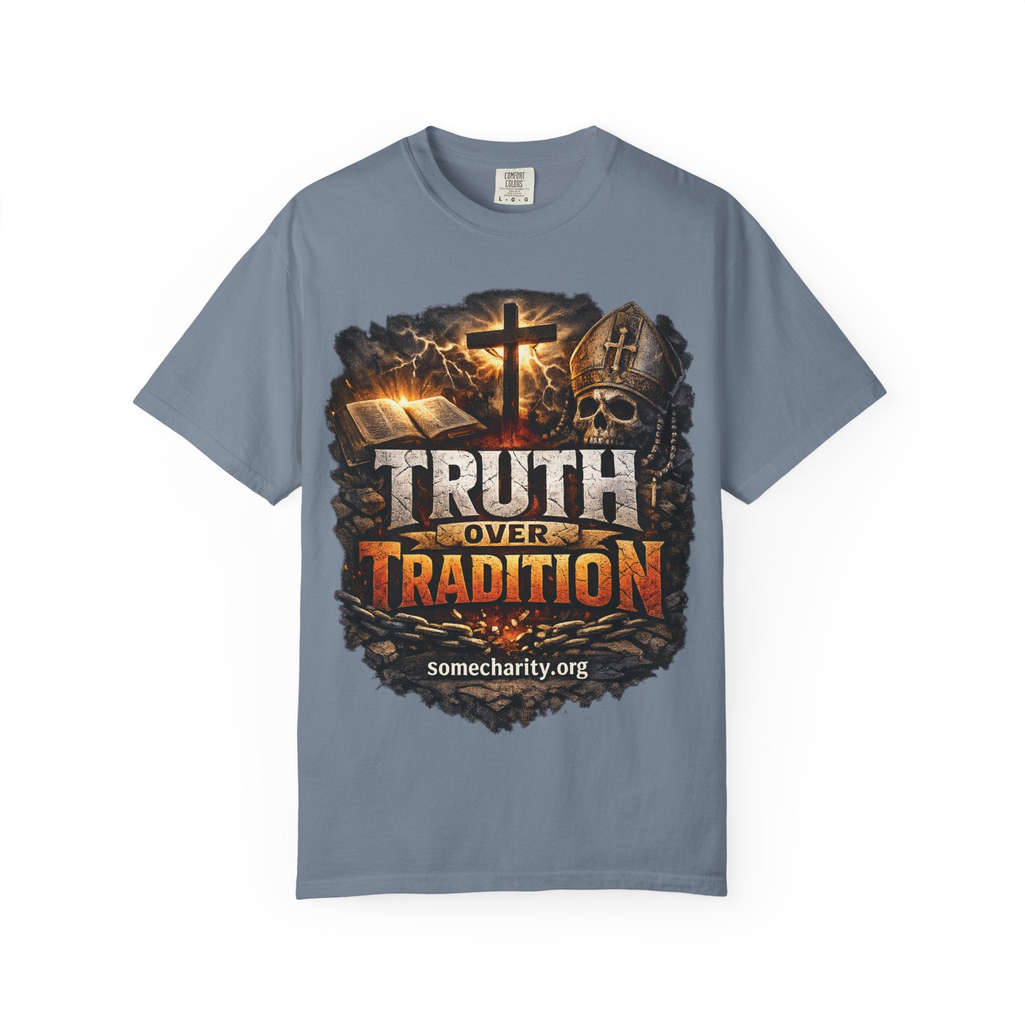 Truth Over Tradition T-Shirt — Christian Cross Faith Tee (somecharity.org)