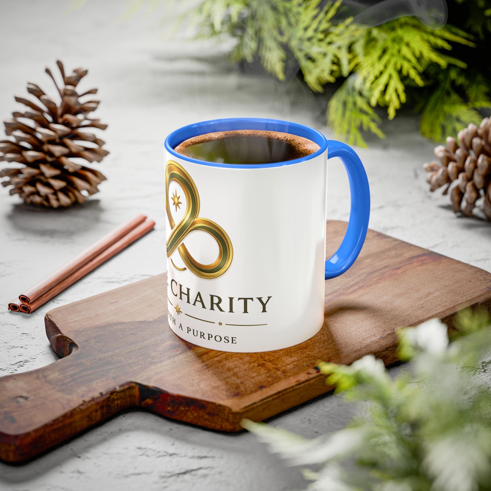 Charity Logo Coffee Mug (11oz/15oz) — 'Some Charity' Life With a Purpose