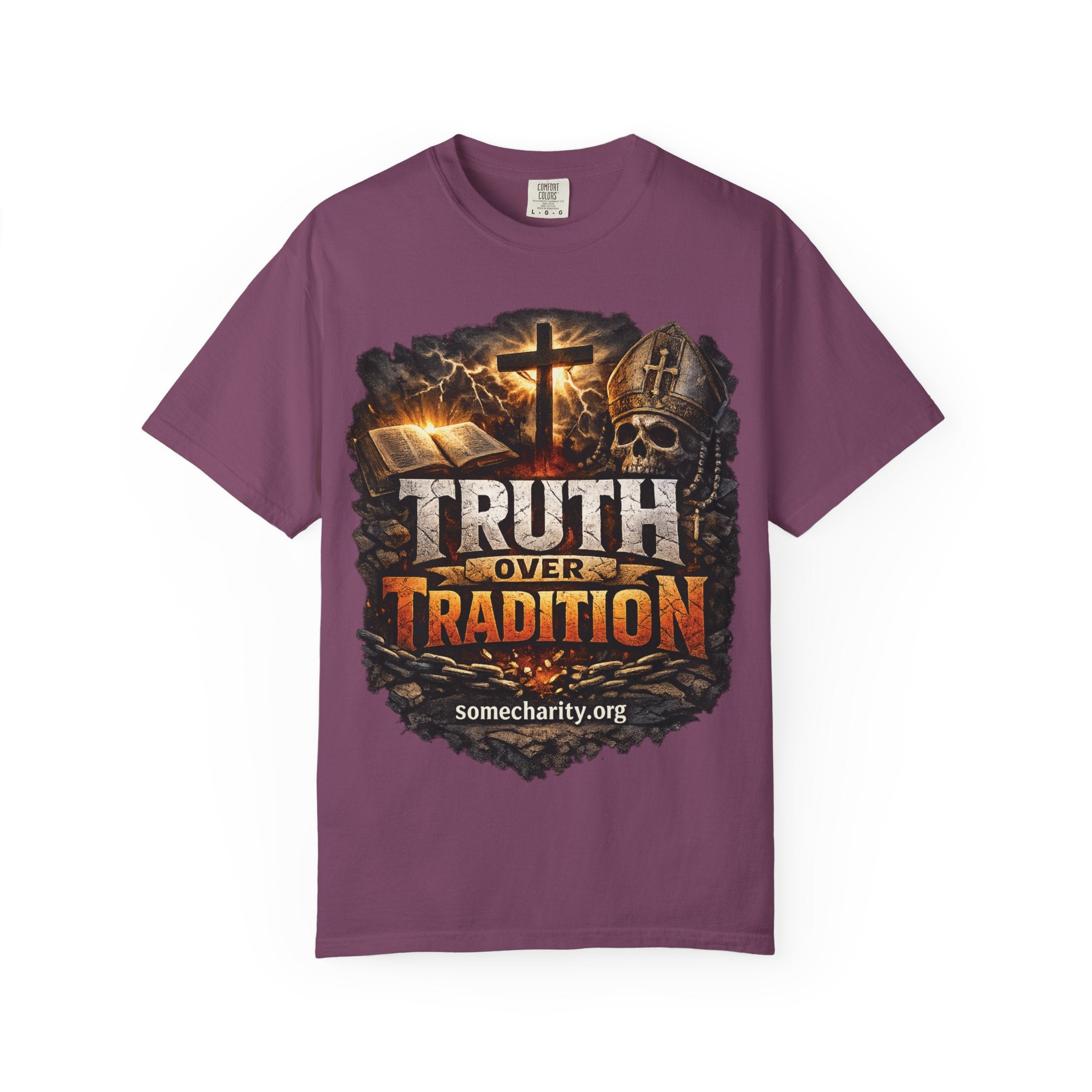 Truth Over Tradition T-Shirt — Christian Cross Faith Tee (somecharity.org)