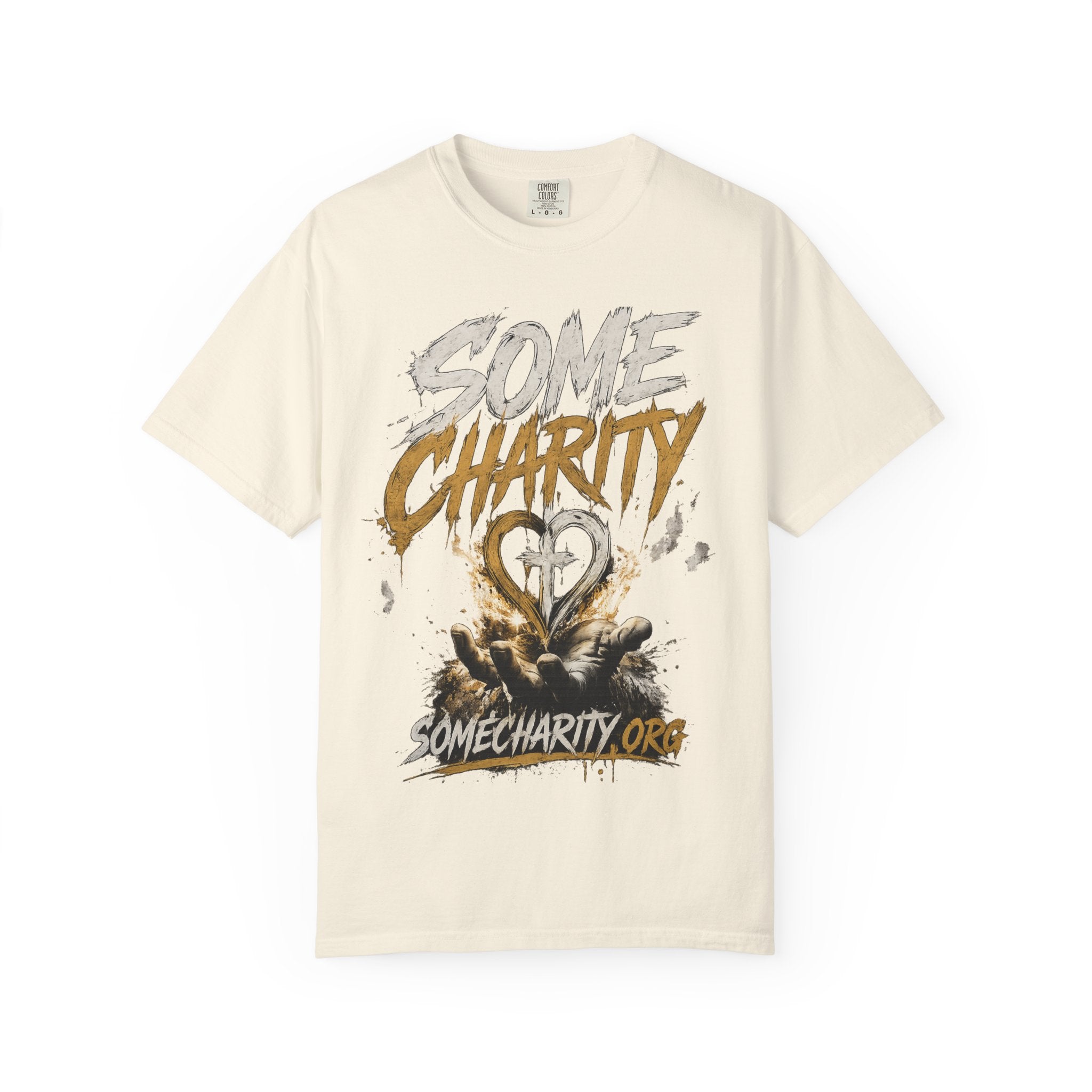 Some Charity Graphic T-Shirt — Heart Logo Fundraiser Tee