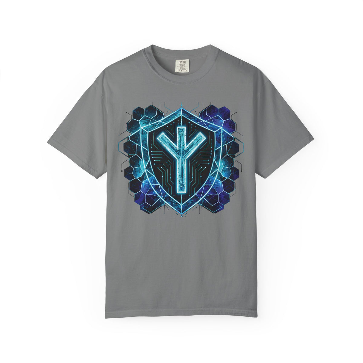 Algiz Rune Shield T-Shirt — Norse Protection Symbol Tee
