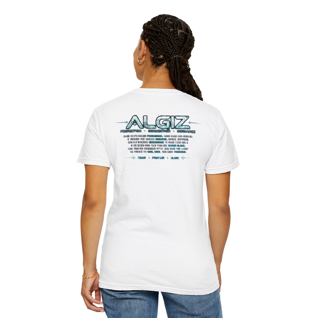 Algiz Rune Shield T-Shirt — Norse Protection Symbol Tee