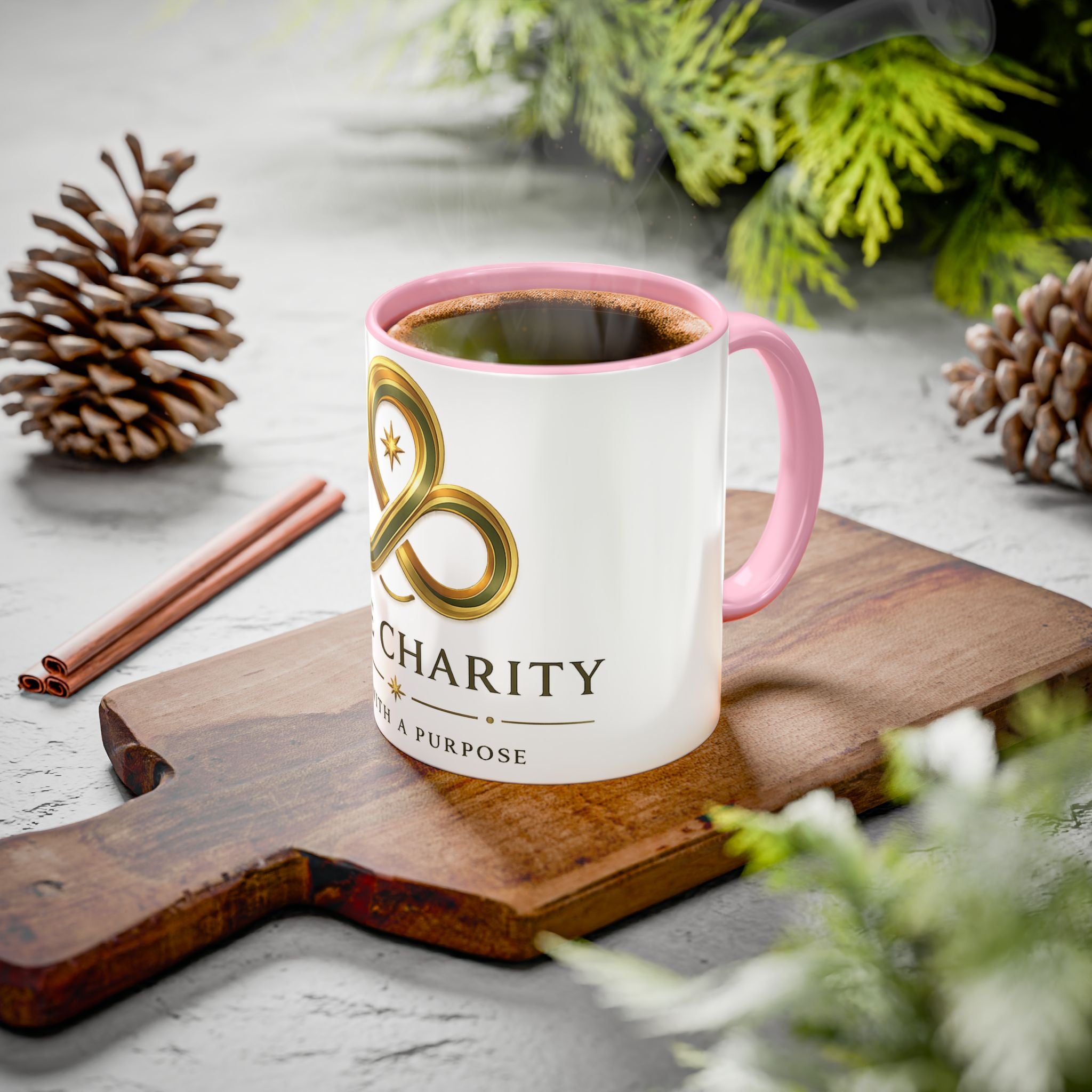 Charity Logo Coffee Mug (11oz/15oz) — 'Some Charity' Life With a Purpose