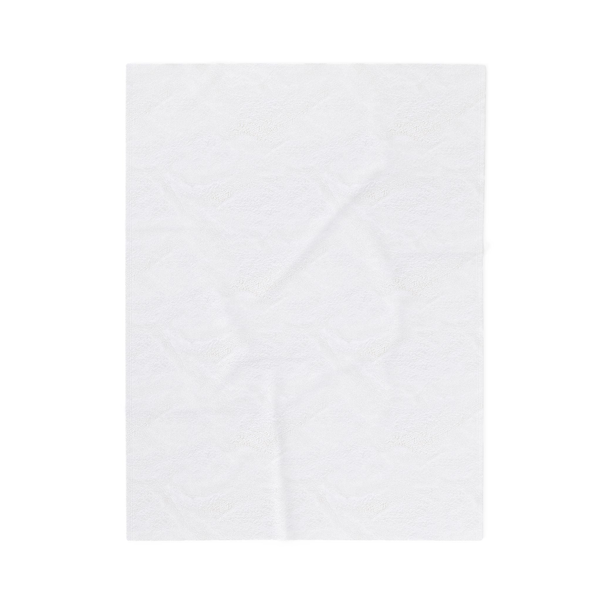 Religious Velveteen Plush Blanket — 'A Brave Heart' Prayer Scene with Cross