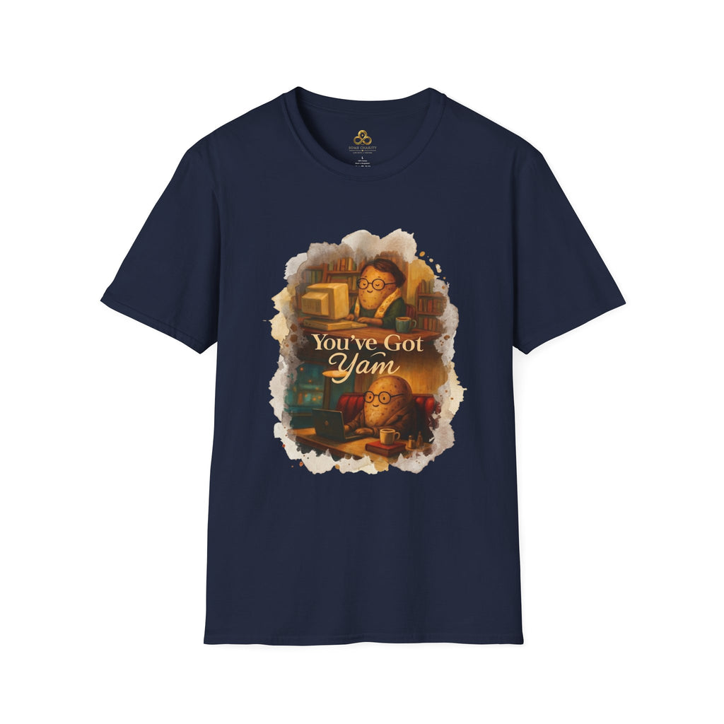 T-Shirt — Cozy Booklover Tee: "You've Got Mail" Vintage Library Design