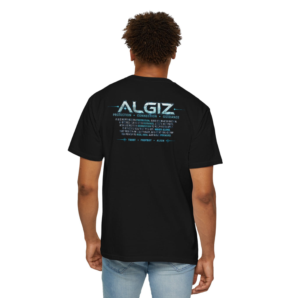 Algiz Rune Shield T-Shirt — Norse Protection Symbol Tee