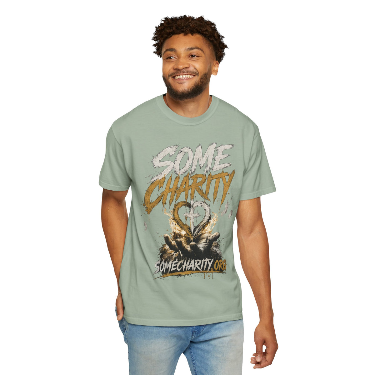 Some Charity Graphic T-Shirt — Heart Logo Fundraiser Tee