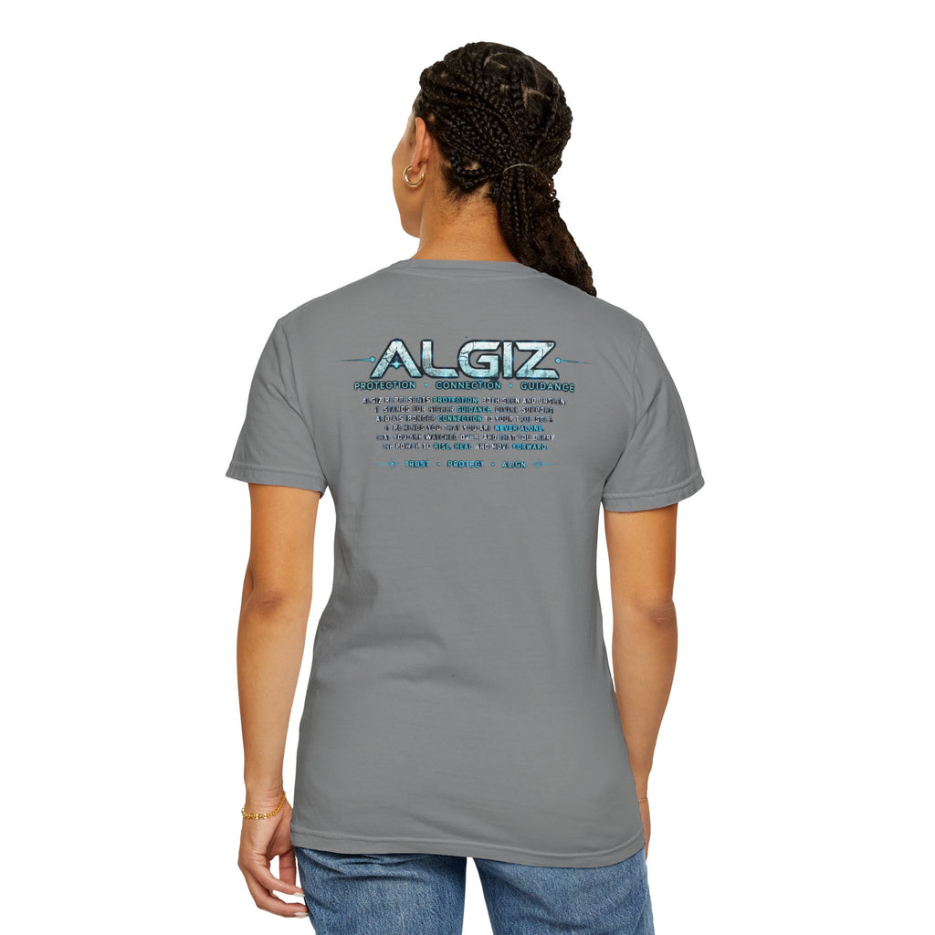 Algiz Rune Shield T-Shirt — Norse Protection Symbol Tee
