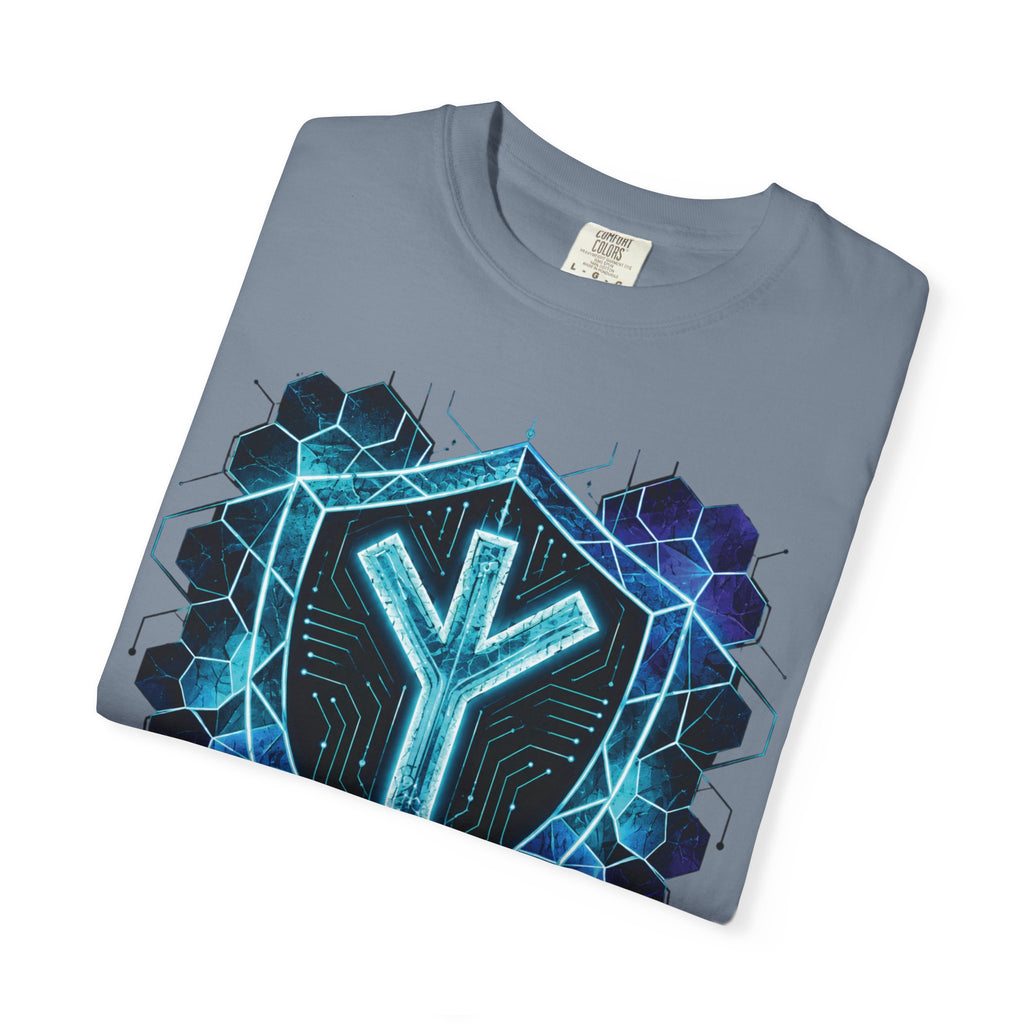 Algiz Rune Shield T-Shirt — Norse Protection Symbol Tee