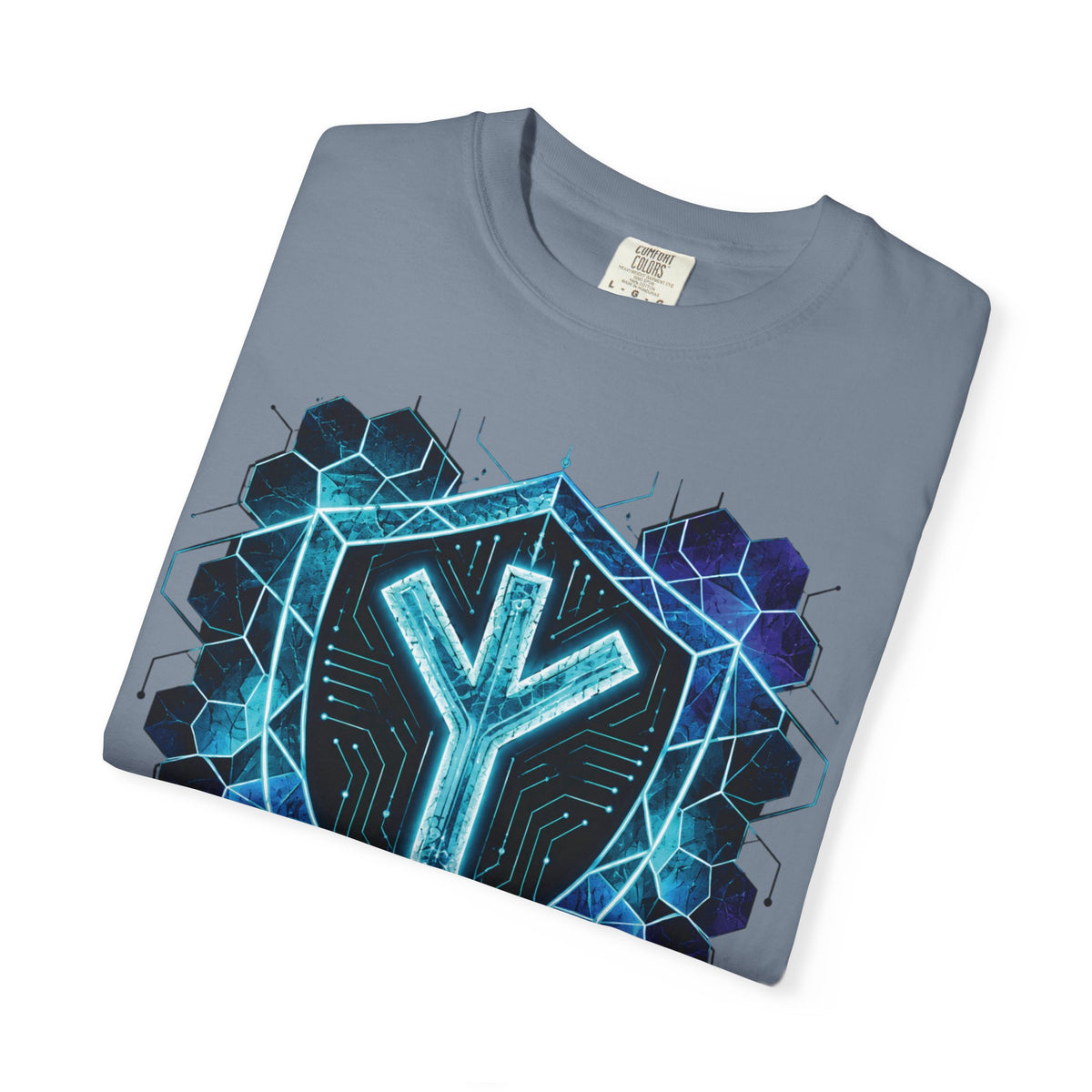 Algiz Rune Shield T-Shirt — Norse Protection Symbol Tee