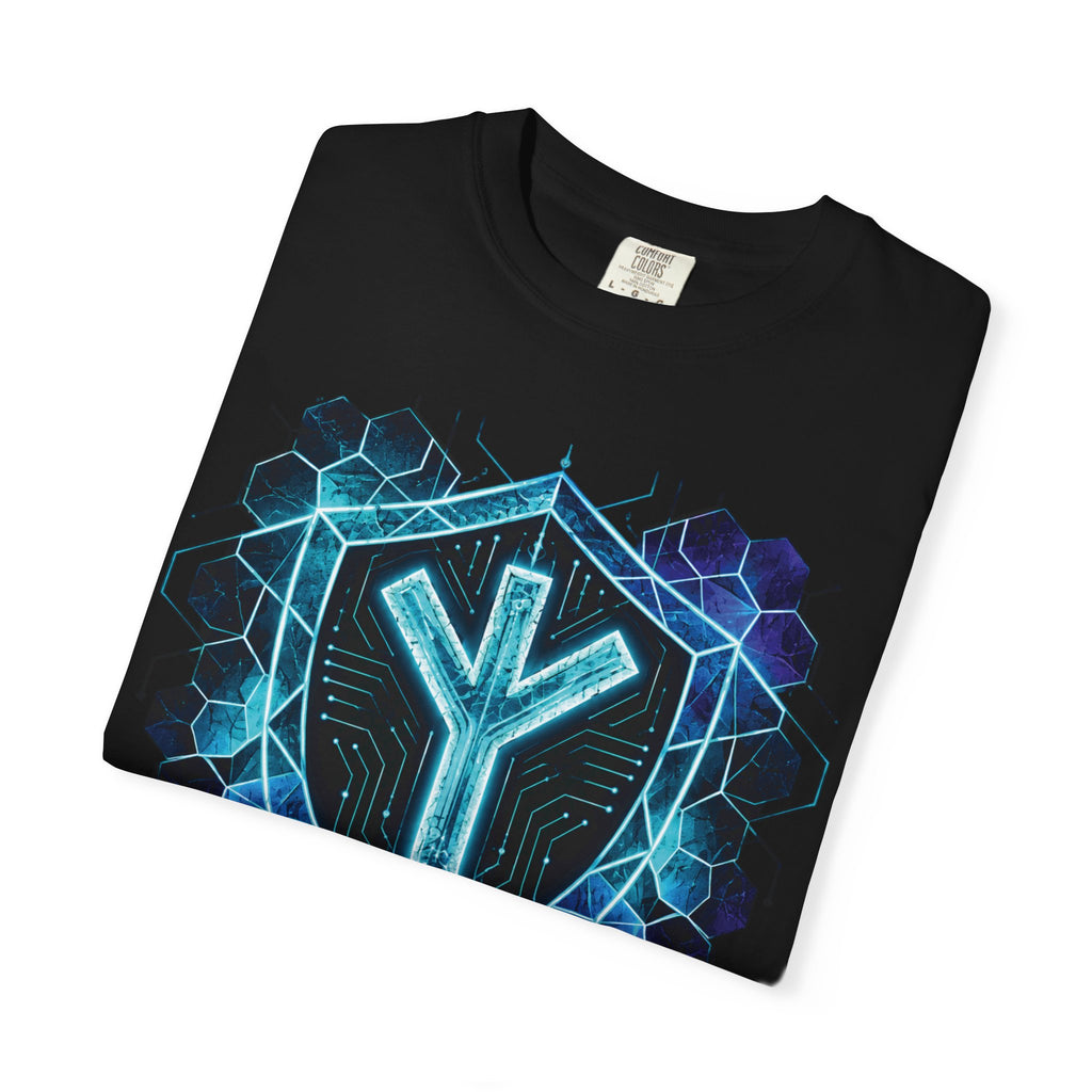 Algiz Rune Shield T-Shirt — Norse Protection Symbol Tee