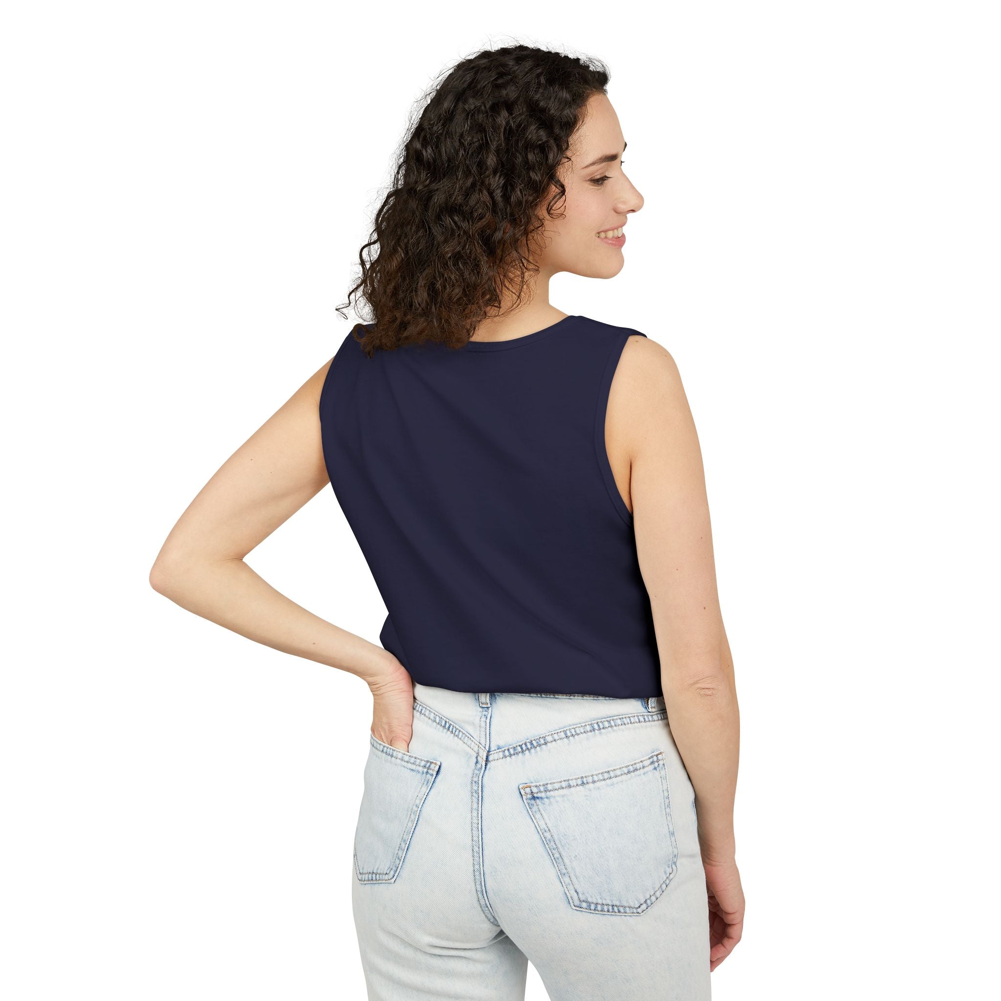 Consciousness Lotus Tank Top — Spiritual Yoga Meditation Graphic