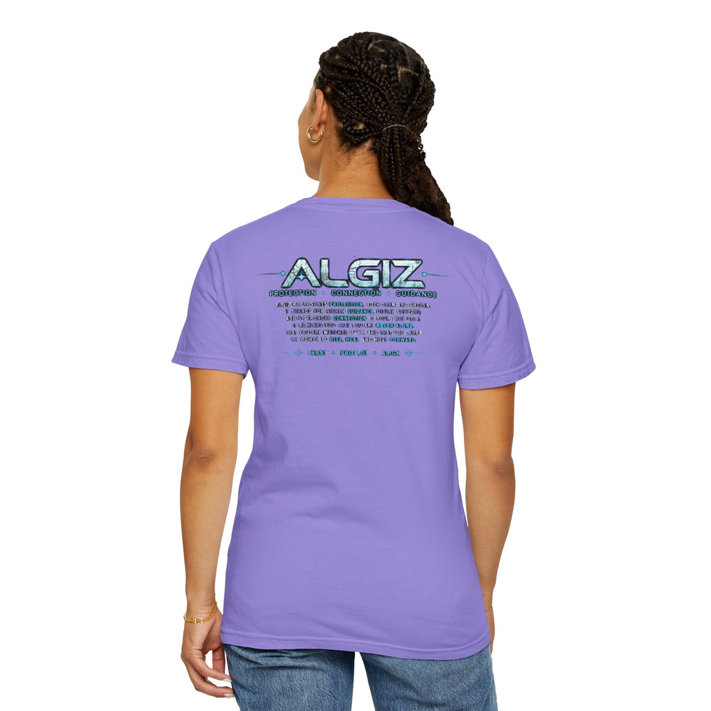 Algiz Rune Shield T-Shirt — Norse Protection Symbol Tee