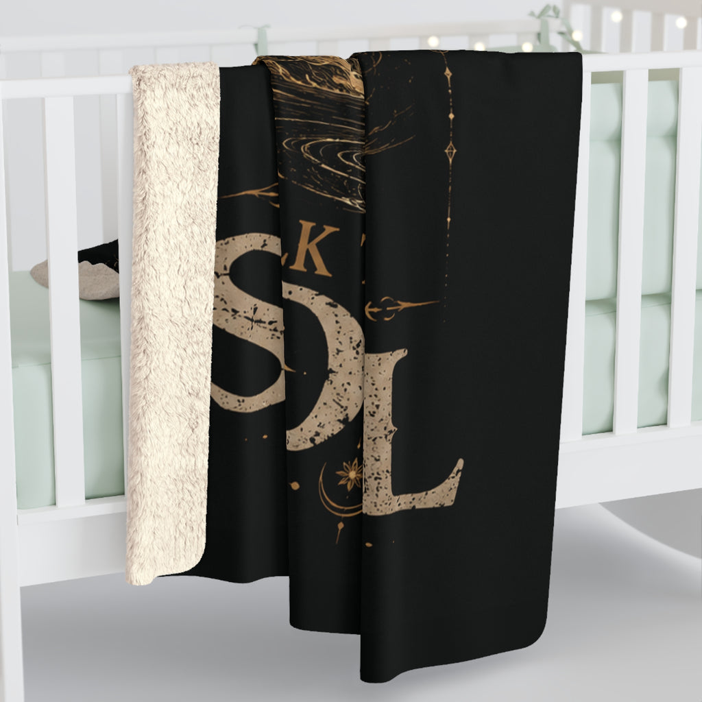 My Soul Wants to Talk to Your Soul Sherpa Fleece Blanket — Spiritual Couples Cozy Throw