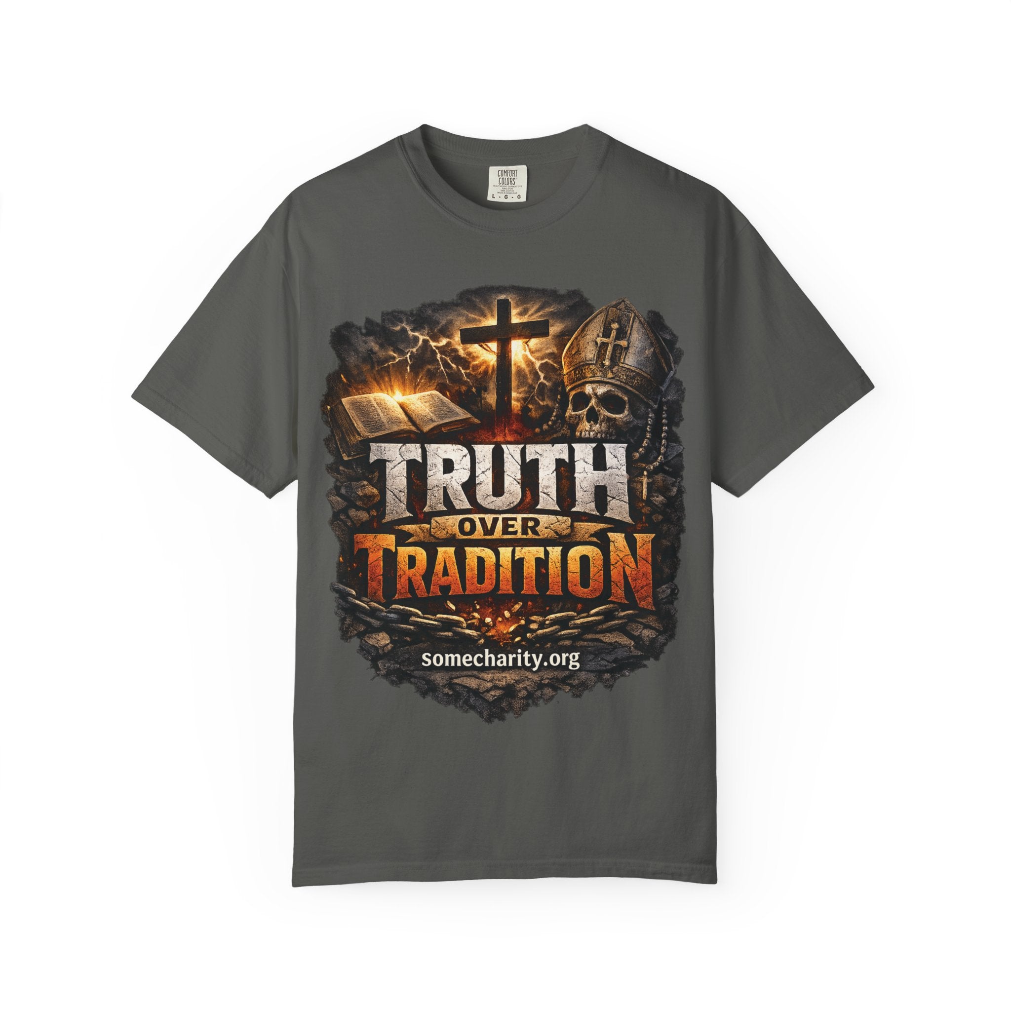 Truth Over Tradition T-Shirt — Christian Cross Faith Tee (somecharity.org)