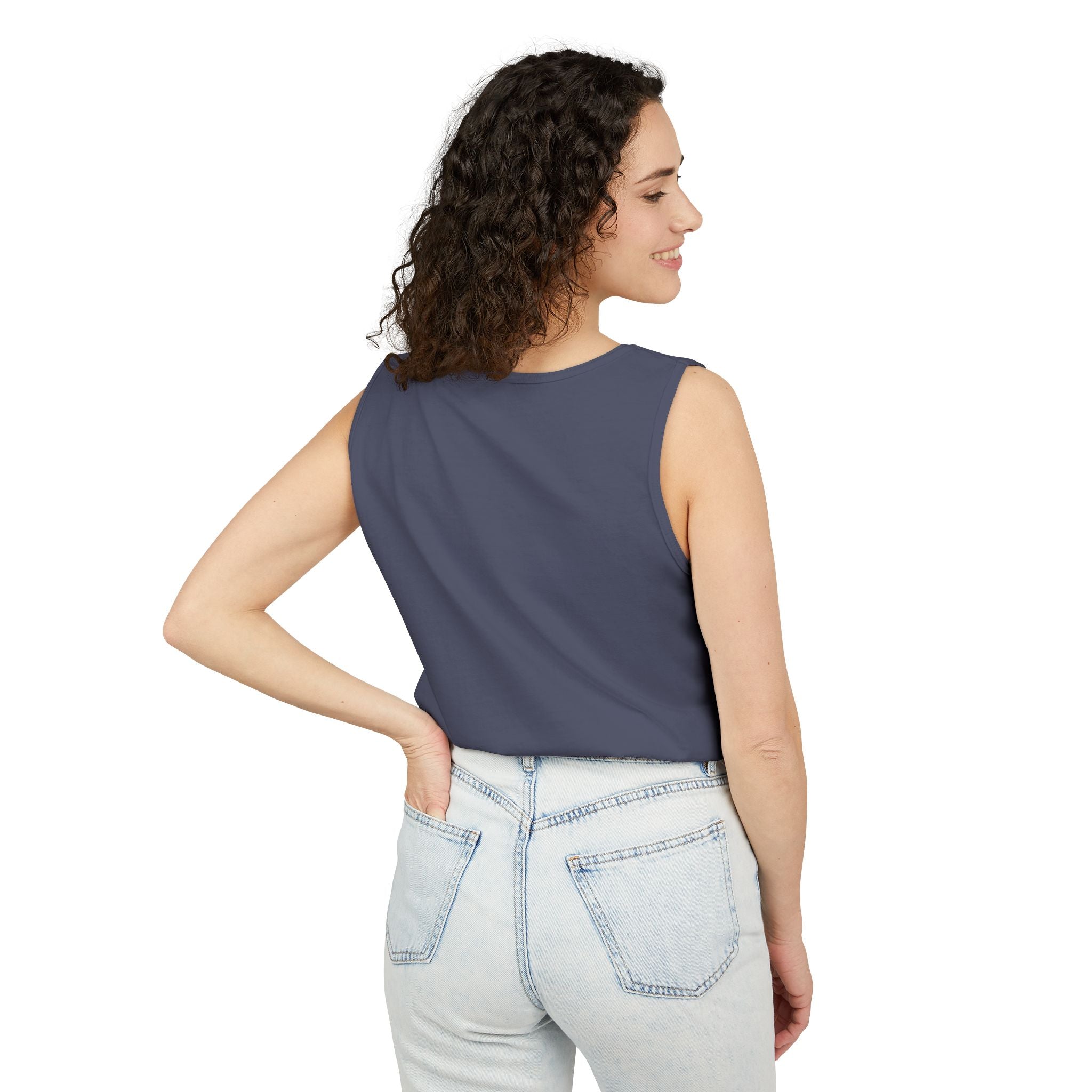 Consciousness Lotus Tank Top — Spiritual Yoga Meditation Graphic