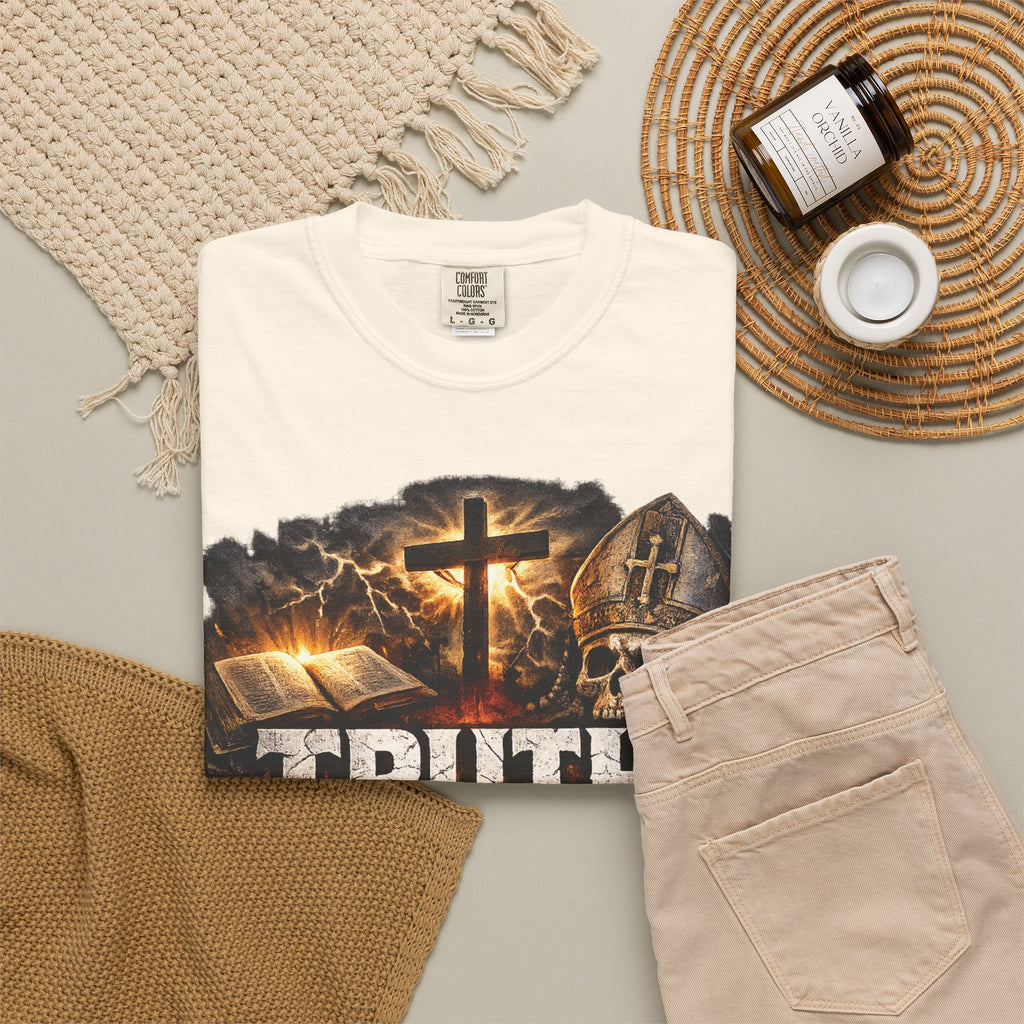 Truth Over Tradition T-Shirt — Christian Cross Faith Tee (somecharity.org)