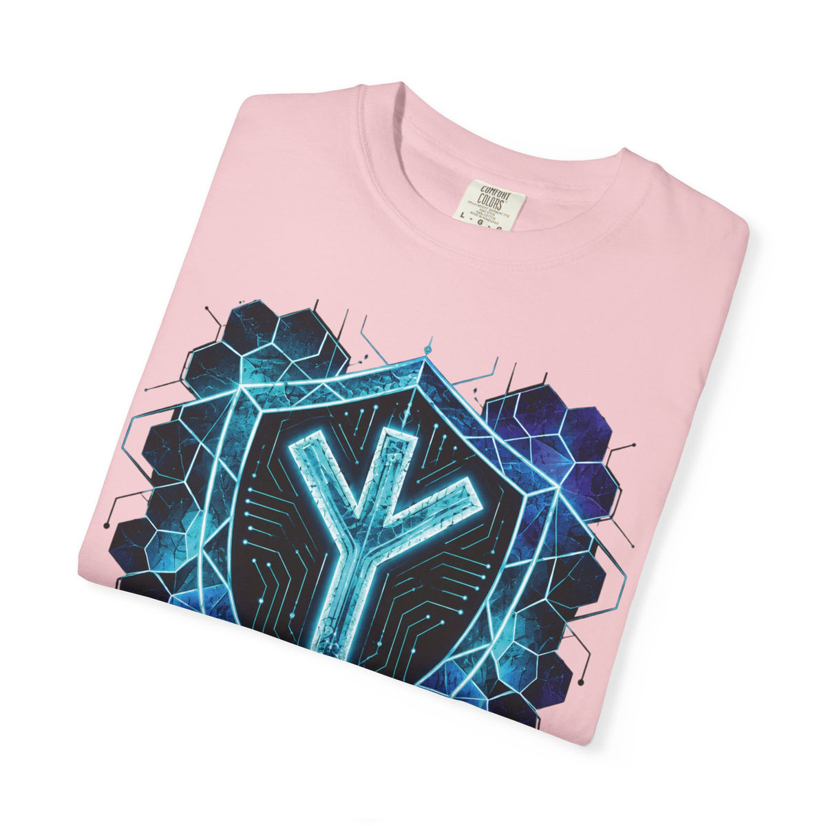Algiz Rune Shield T-Shirt — Norse Protection Symbol Tee