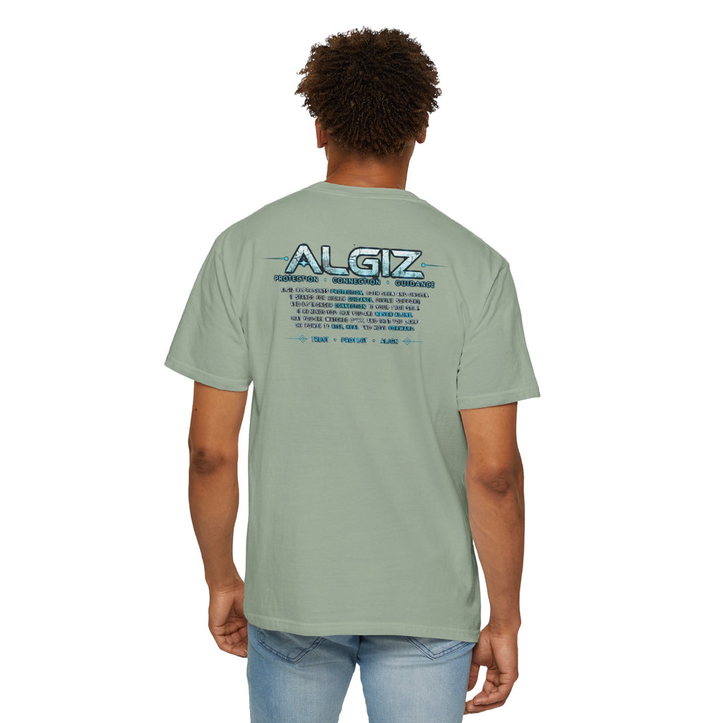 Algiz Rune Shield T-Shirt — Norse Protection Symbol Tee