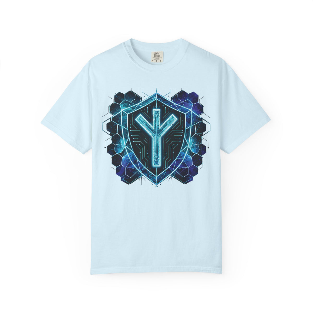 Algiz Rune Shield T-Shirt — Norse Protection Symbol Tee